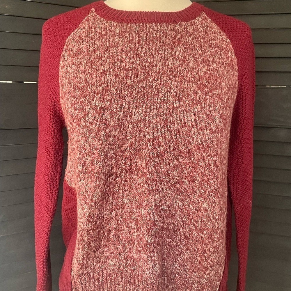 Rewind Burgundy Knit Top Size